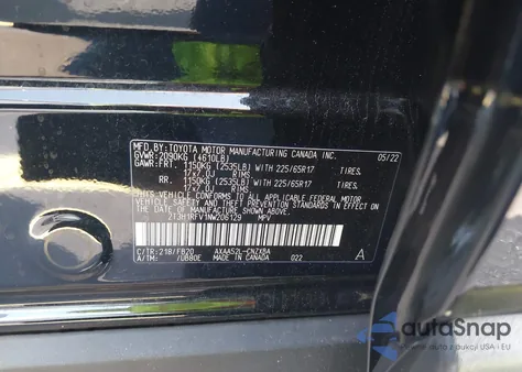 2022 Toyota Rav4 Le from USA, damaged, VIN 2T3H1RFV1NW206129